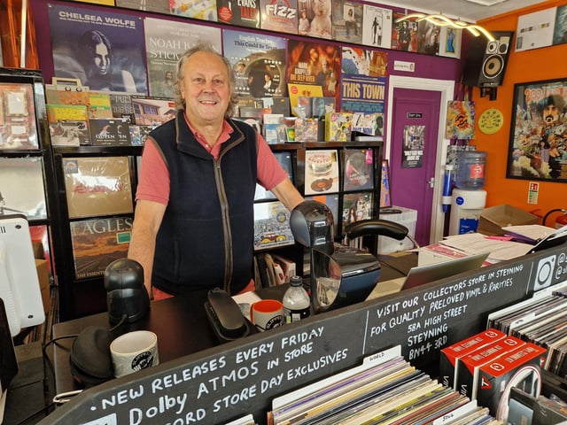 James Anderson’s second Slipped Discs store opened in Shoreham High Street in April 2024.
