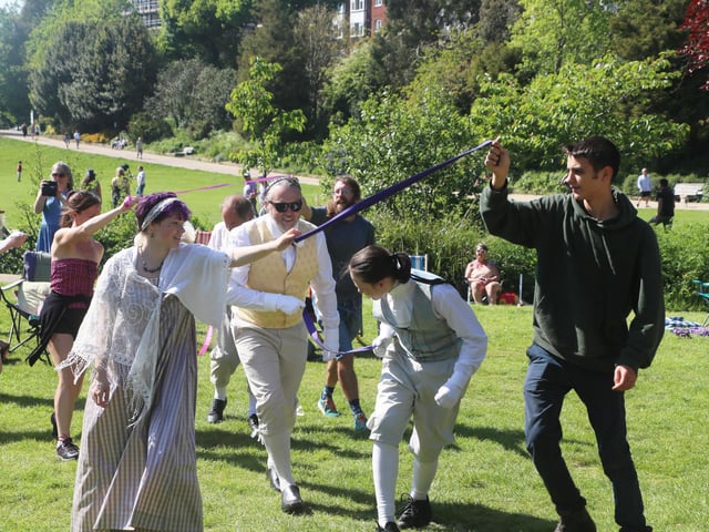 Crowning of the May Queen 2024 in Alexandra Park, Hastings, May 12. Photo by Roberts Photographic.