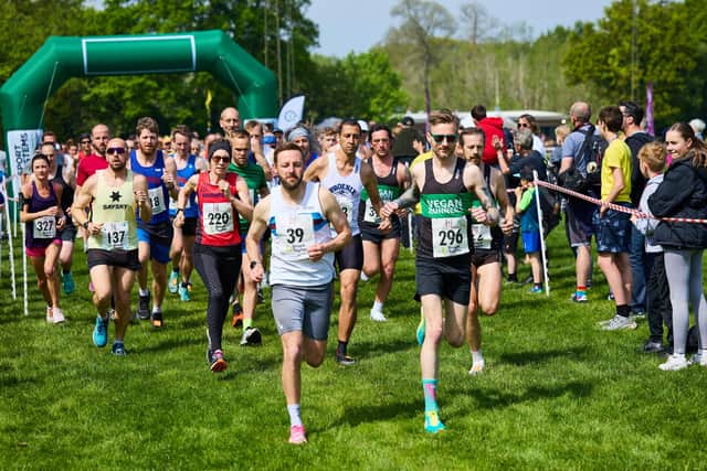 The race is under way with eventual winner Bryan Brett of Eastbourne Rovers AC to the fore | Picture: tobyphillipsphotography.co.uk