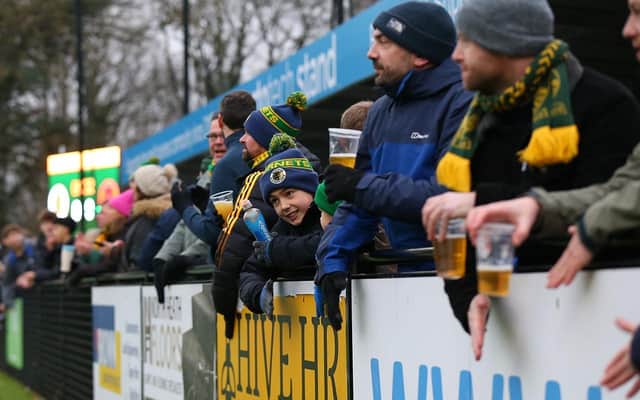 Horsham fans at the Trophy tie with Peterborough Sports | Picture: Natalie Mayhew/ButterflyFootie
