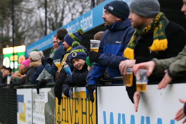 Horsham fans at the Trophy tie with Peterborough Sports | Picture: Natalie Mayhew/ButterflyFootie