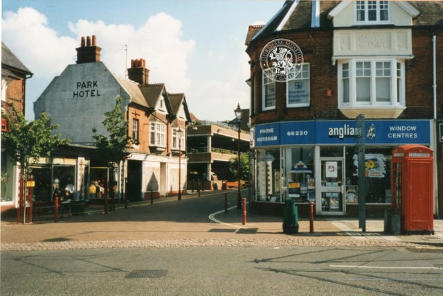 Park Hotel was in what was Park Street - now Park Place. The photo, courtesy of Horsham Museum, is taken from East Street.
