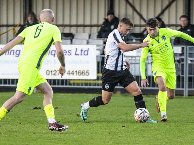 Action from Peacehaven and Telscombe's win over Bexhill United in the SCFL premier