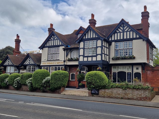 Stacey Croft is celebrating her eighth year as manager of Worthing pub The Thomas A Becket in Tarring
