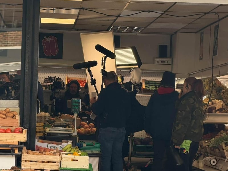 Filming underway in Rustington. Photo: Sue Sula