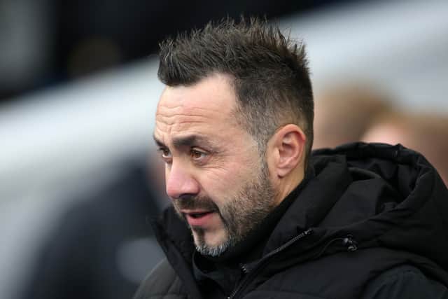 According to Sport, Real Madrid has ‘already contacted’ Roberto De Zerbi, who is in his second season at Brighton and Hove Albion, after guiding the club into Europe for the first time in their history. (Photo by Steve Bardens/Getty Images)