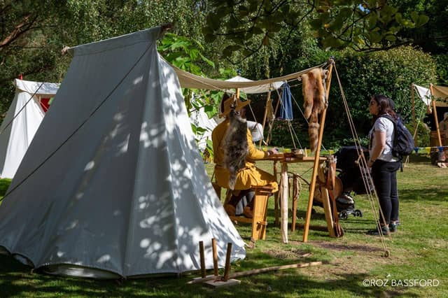 Hundreds of reenactors set up camp at Michelham Priory for this popular annual festival