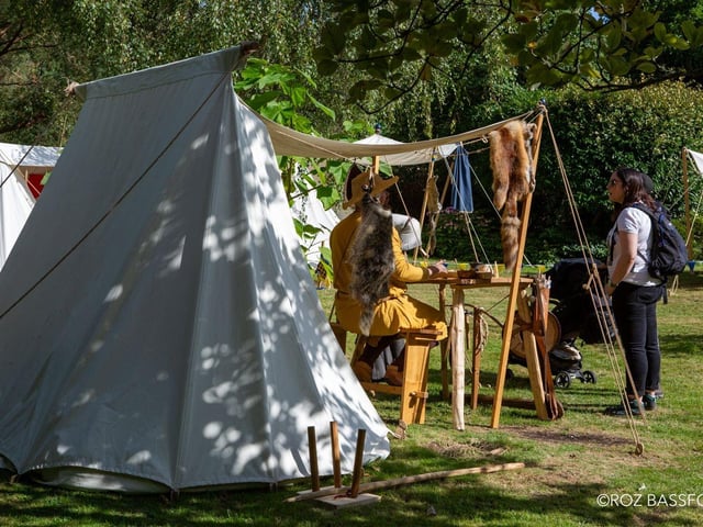 Hundreds of reenactors set up camp at Michelham Priory for this popular annual festival