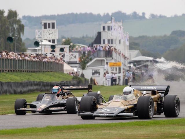 Glamour and high-octane racing at this year's Goodwood Revival.