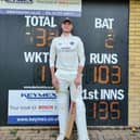 An astonishing innings of 103 not out from just 34 balls by Jordan Robins took Horley 2nd XI to a nine-wicket win over Warlingham 2nd XI in their last Surrey County League 2nd XI Division One match of the season.
