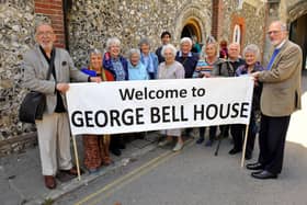 Protest to clear the name of Bishop George Bell and re-name 4 Canon Lane to George Bell House in 2019. Pic Steve Robards SR1914005