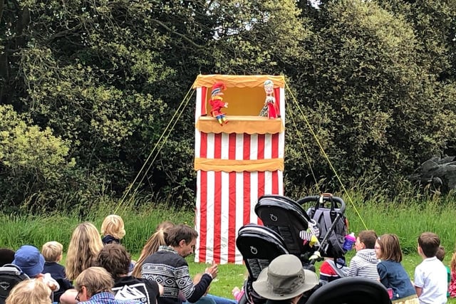 Residents enjoyed a Punch and Judy show.
