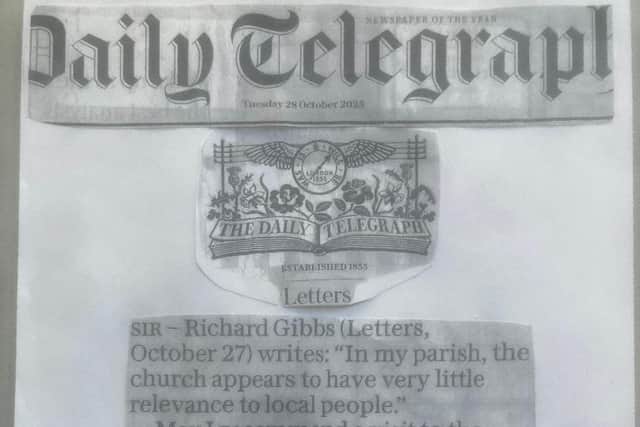 'Planning reform' Letter by Richard W. Symonds - Daily Telegraph - October 28 2025