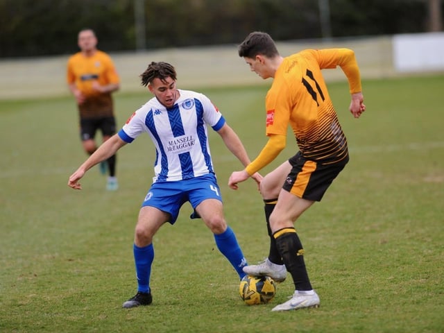 Action from Littlehampton Town's 3-2 Isthmian League win over Haywards Heath Town at The Sportsfield