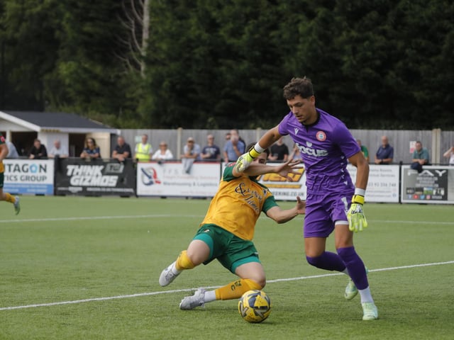 Action from Horsham's pre-season defeat to West Sussex neighbours Worthing