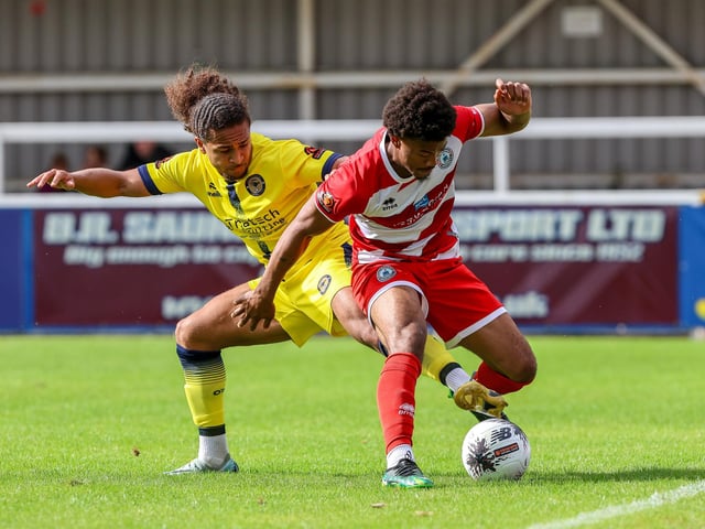 Action from Eastbourne Borough's 1-1 National League South draw at Farnborough
