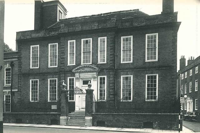 Pallant House Gallery in the 1960s, while being used as council offices
