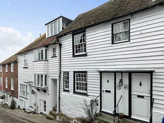The listed property is in Rye's cobbled Mermaid Street