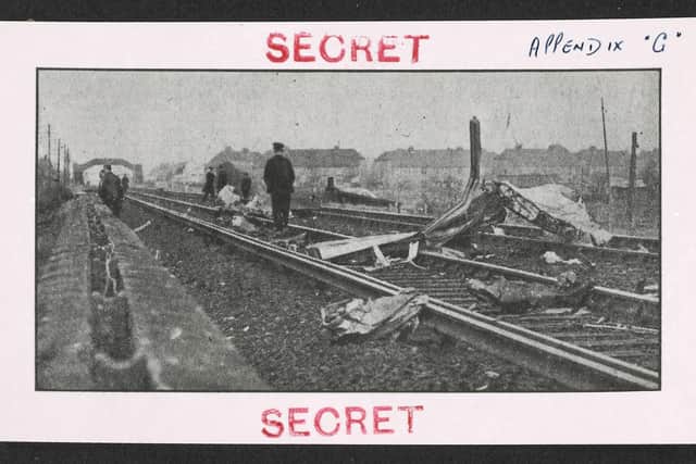 An RAF Valiant jet bomber crashed landed on the railway in Southwick, in the path of an oncoming train, at the height of the Cold War