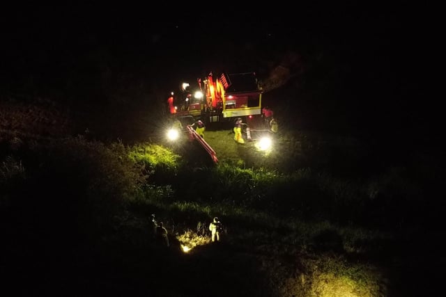 Fire service called to help rescue cow stuck in water in Eastbourne