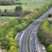 Northbound lane closure on A23.