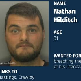 Nathan Hilditch is wanted for breaching the terms of his licence