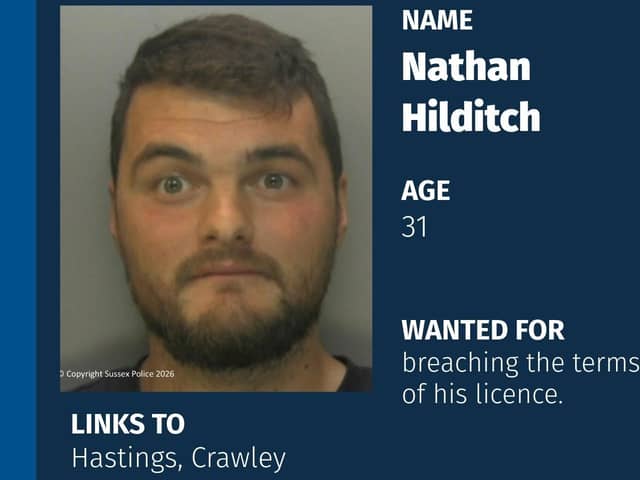 Nathan Hilditch is wanted for breaching the terms of his licence