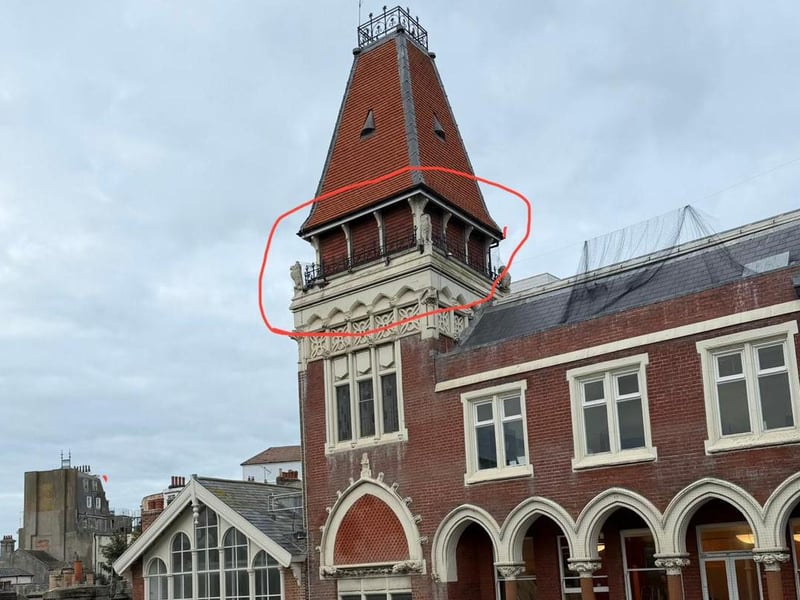 The netting area is marked in the picture