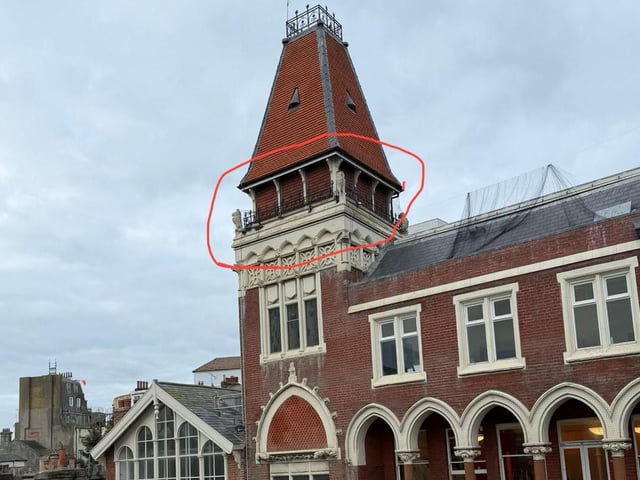 The netting area is marked in the picture