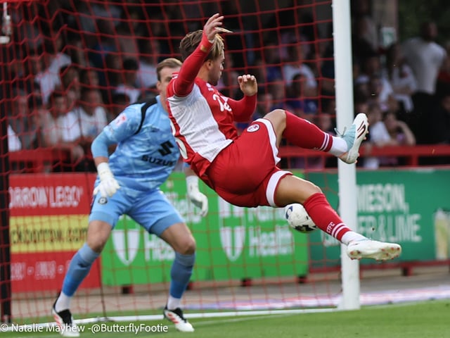 Crawley Town drew 1-1 with MK Dons at the Broadfield Stadium - here are fans, actions and goal celebrations