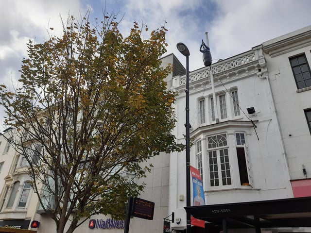 The Ship at 31 South Street was a pub until 1984. Today, the pirate still looks over the town from his barrel.
