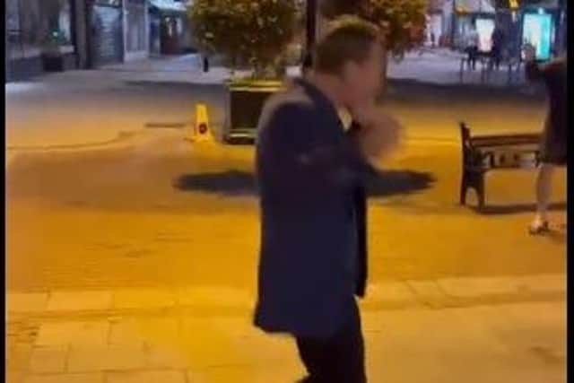 Romford Pele gets his boogie on in Worthing. Picture via Ray Parlour