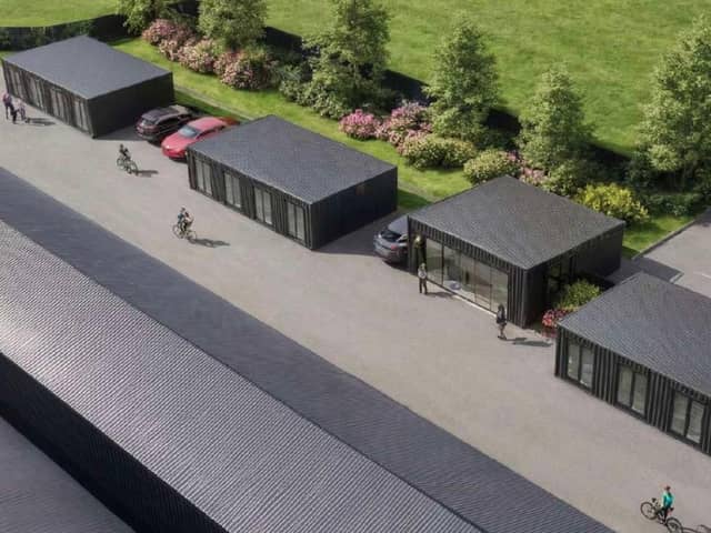 Plans to build a dozen office pods in a Goddards Green business park have been submitted to Chichester District Council. Image: Bedford Park Developments Ltd