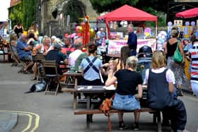 Friends and families enjoying last year's Summer Street Party in Midhurst. Picture by Steve Robards
