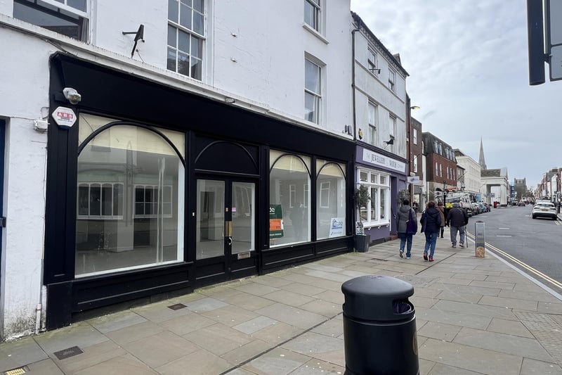 Empty shops in Chichester