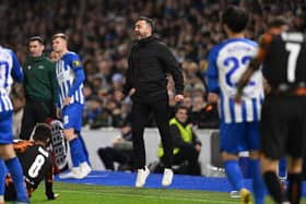 Roberto De Zerbi has guided Brighton to the round of 16 in the Europa League (Photo by Mike Hewitt/Getty Images)