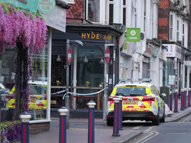 Sussex Police will have a 'number of uniformed officers' present on Tuesday morning to 'assist with the planned evacuation and offer further advice'