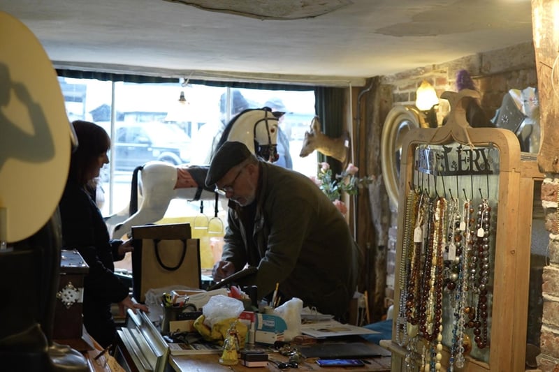 Tim Mackew, from Maltravers Street in Arundel, works in the Arundel Antiques Centre – which was one of several shops given an historic makeover in the film.