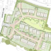 Proposed layout of the 67-home Hastings development