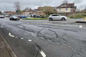 Potholes in Chichester.
