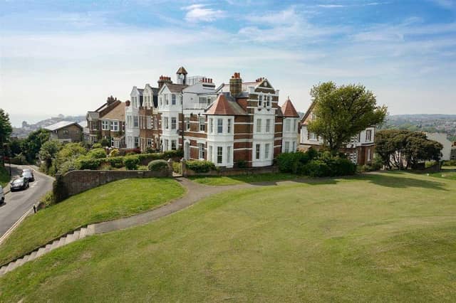 The flat, on the West Hill, is part of a distinctive Edwardian terrace