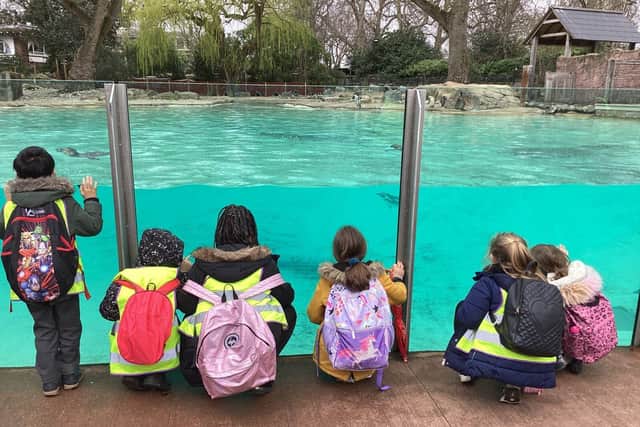 Moulsecoomb pupils at London Zoo