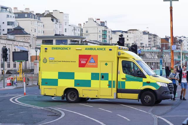 Emergency service crews at Brighton Palace Pier. Photo: Eddie Mitchell