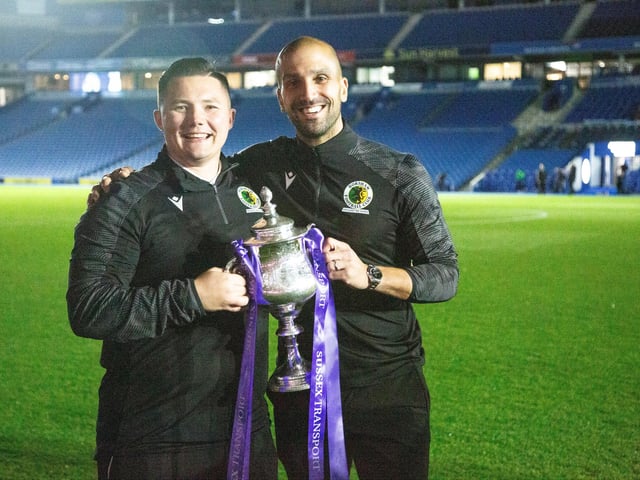 Horsham FC are champions of Sussex again after their last-gasp Sussex Transport Senior Cup final win over Littlehampton Town.