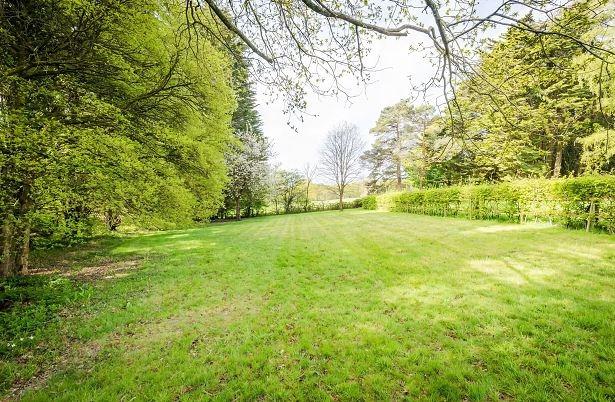 There is a large garden at the property