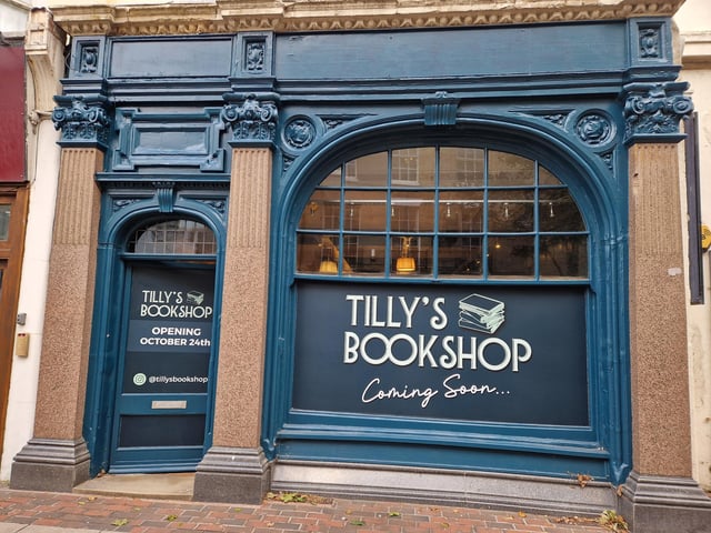 Tilly's Bookshop, in Warwick Street, Worthing, opens on October 24, 2026