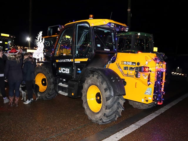 The Christmas Tractor Run 2024 leaving Hastings Old Town on December 21. Photo by Kevin Boorman.