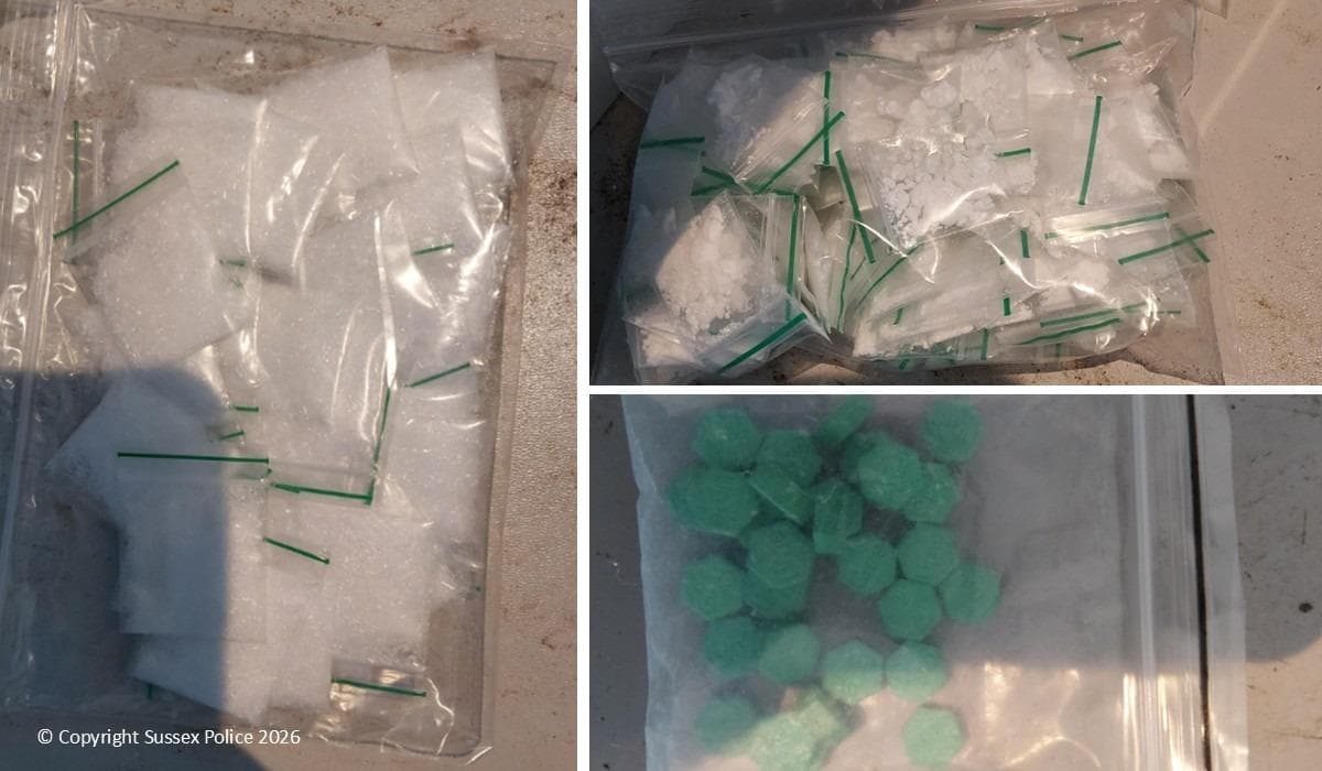 Poslng Hove drug dealer posing as a food delivery rider pleads guilty