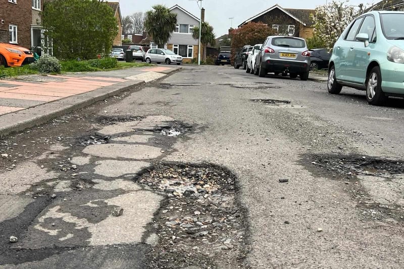 A resident said Upton Gardens ‘has to be a candidate for the worst road in Worthing’.