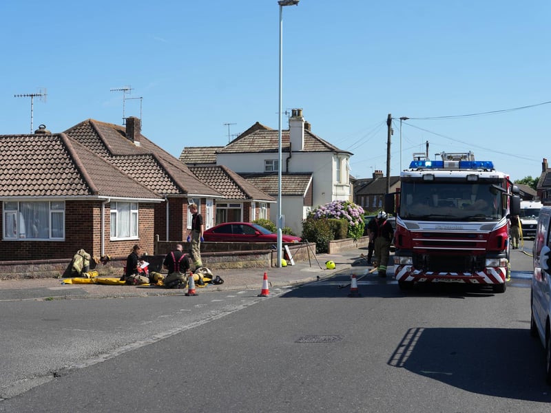 Fire service on the scene